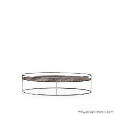 Gabo-C1 - Elliptical Marble Coffee Table