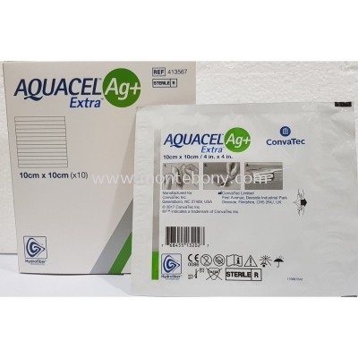 413567- Aquacel Ag+ Extra 10cmx10cm