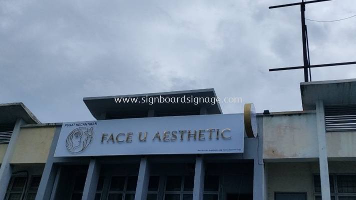 3D LED STAINLESS STEEL GOLD MIRROR SIGNAGE KL, AMPANG, CHERAS, PJ, DAMANSARA, SUNGAI BULOH, SELANGOR