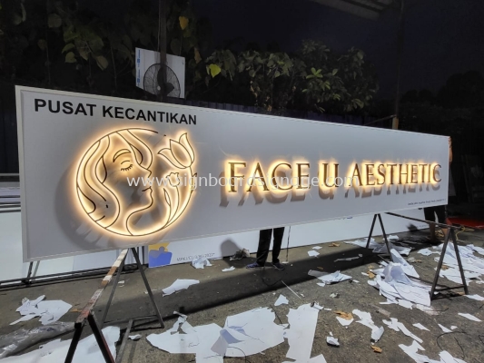 3D LED STAINLESS STEEL GOLD MIRROR SIGNAGE KL, AMPANG, CHERAS, PJ, DAMANSARA, SUNGAI BULOH, SELANGOR