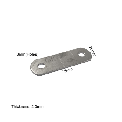 Flat Bracket c/w 2M8H