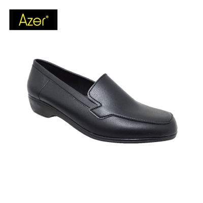 LADIES PVC OFFICE COURT SHOE (82-2508-BK) (AA.L)