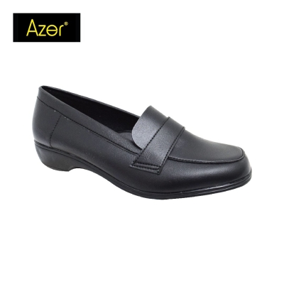 LADIES PVC OFFICE COURT SHOE (82-2507-BK) (AA.L)