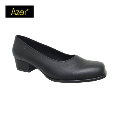 LADIES PVC OFFICE COURT SHOE (82-723-BK) (AR.X)