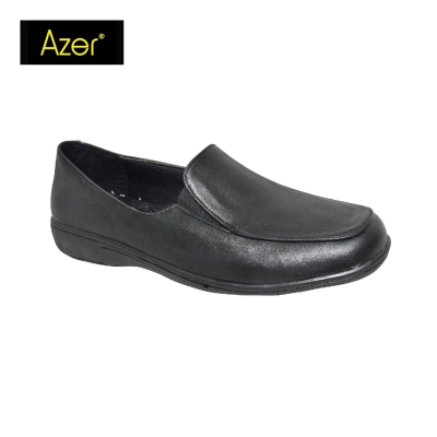 LADIES WORKING FLAT COURT SHOE (63-3553-BK) (AR.L)