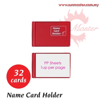 32 PVC Name Card Holder