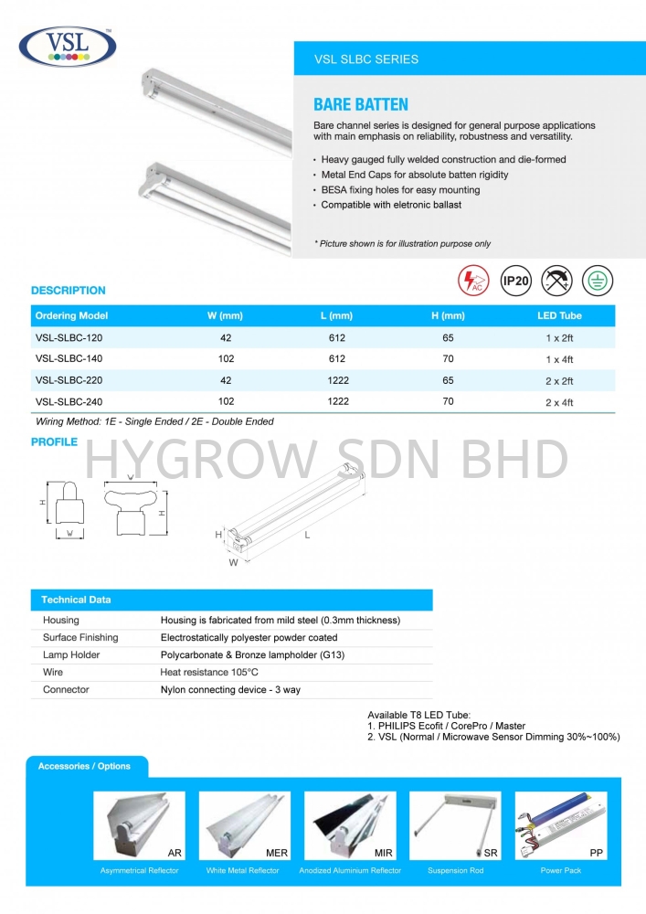 LED Bare Batten