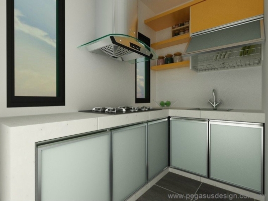 3D Drawing Kitchen Cabinet Idea - Tun Aminah Johor Bahru