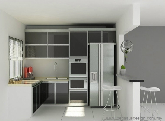 Lukisan 3D Idea Kabinet Dapur - Tun Aminah Johor Bahru