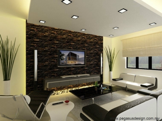 TV Cabinet 3D Draw Design Idea  - Johor Bahru