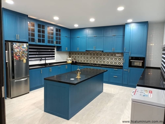 Johor Bahru Bule 5G Euro Style Aluminium Kitchen Cabinet Examples