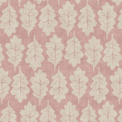 Curtain Fabrics : Oak Leaf Rose