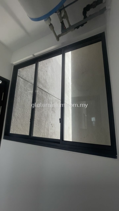 sliding windows 3 panels + Above fit glass @Agile Mount kiara, Jalan Duta Hartamas, Dutamas,Kuala Lumpur 