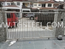 Stainless Steel Sliding Maingate with Small Door Main Gate