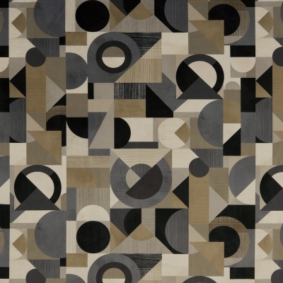 Curtain Fabrics : Geometrica Curtain Fabric Mineral