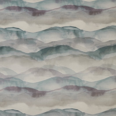  : Landscape Curtain Fabric Cornflower