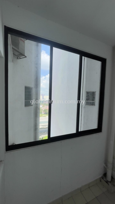 Sliding windows 3 panels @Desa Putra Condominium, Jalan Wangsa Perdana 3,Wangsa Maju, Kuala Lumpur 