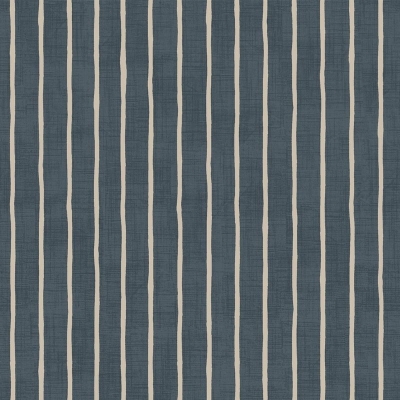 Striped Curtain Fabric  Model : Pencil Stripe Midnight