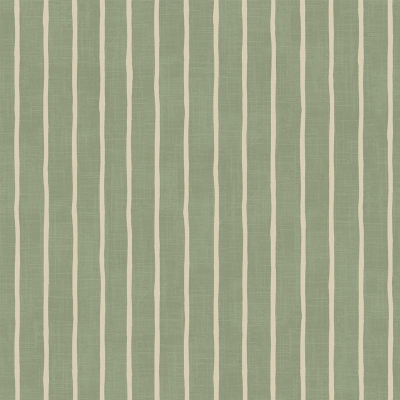 Striped Curtain Fabric  Model : Pencil Stripe Lichen