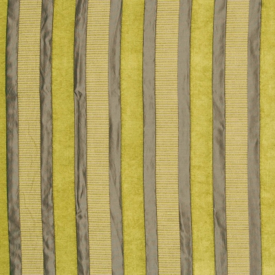 Striped Curtain Fabric  Model : Taipei Fabric Lime