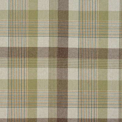 Checked Curtain Fabric : Katrine Curtain Fabric Pistachio