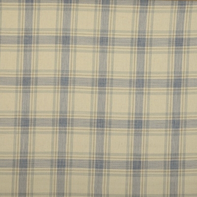 Checked Curtain Fabric : Dovedale Fabric Duckegg