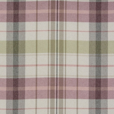 Checked Curtain Fabric : Nevis Check Pistachio