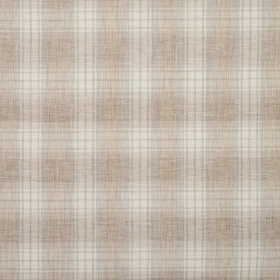 Checked Curtain Fabric : Lomond Natural