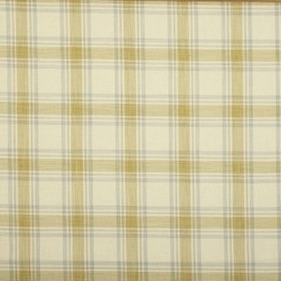 Checked Curtain Fabric : Dovedale Fabric Ochre
