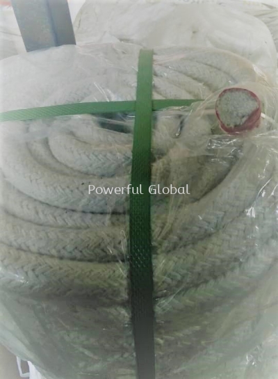 Ceramic Fiber Rope With SS Wire OD25mmx30m