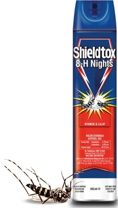 Shieldtox Mosquito Spray 8H-NIGHTS 525ml