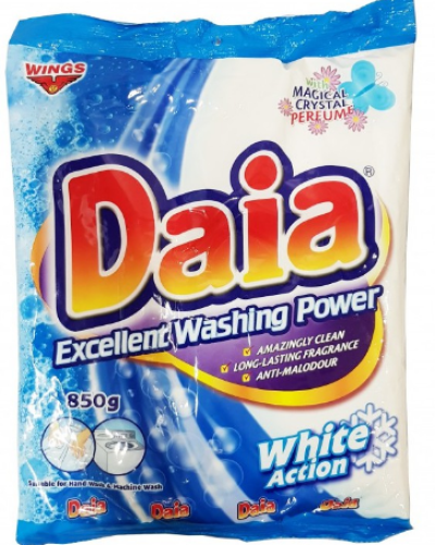 Daia Detergent Powder 850g White Action