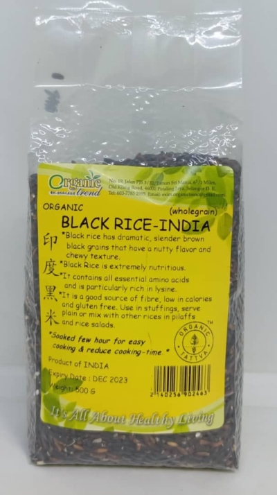 BLACK RICE-INDIA-ORGANIC-500G