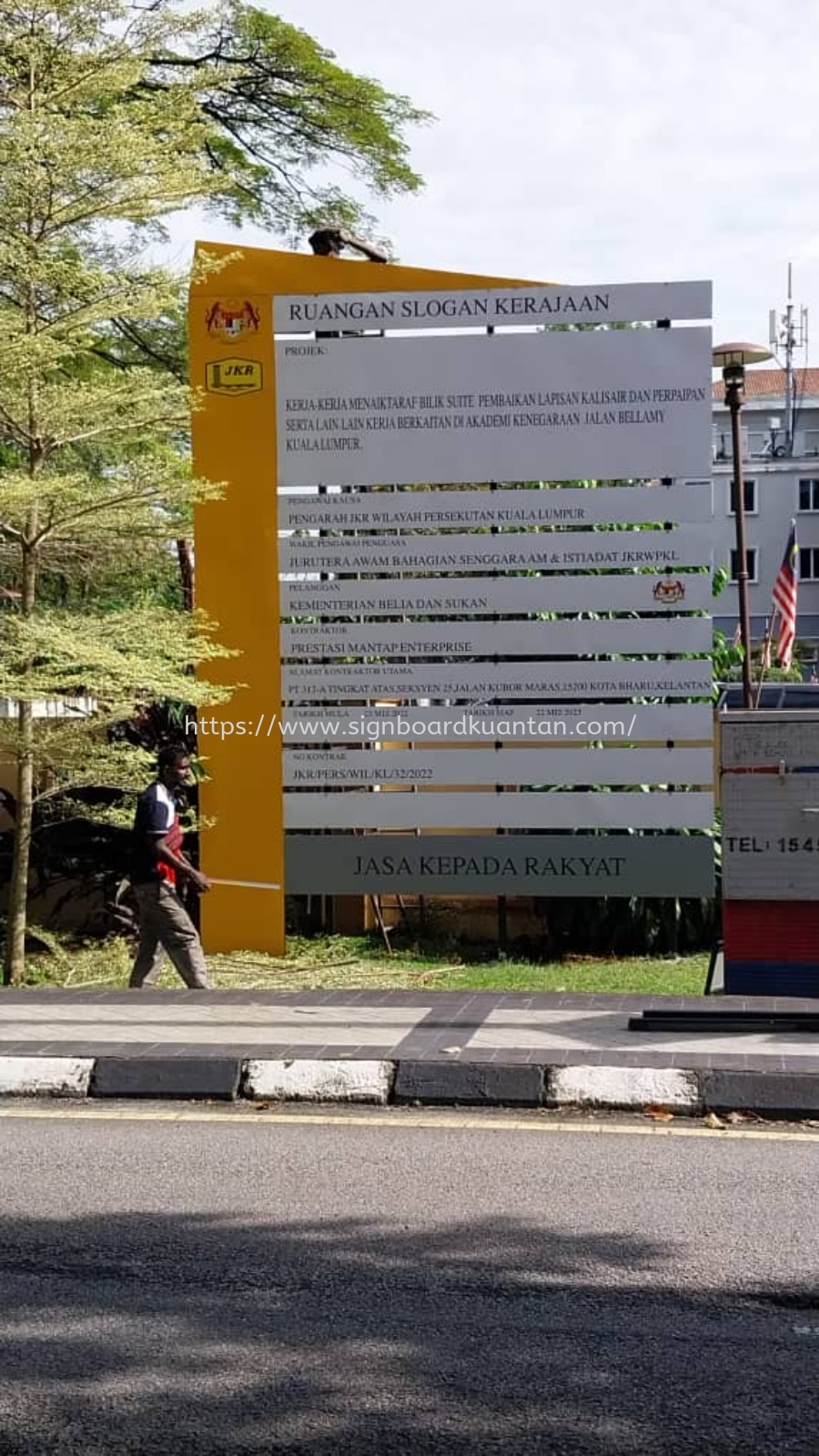 PROJECT SIGNAGE SIGNBOARD AT GAMBANG