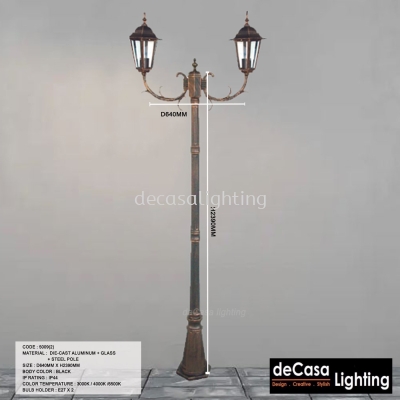 OUTDOOR GARDEN POLE LIGHT (5009(2)