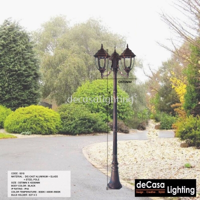 OUTDOOR GARDEN POLE LIGHT