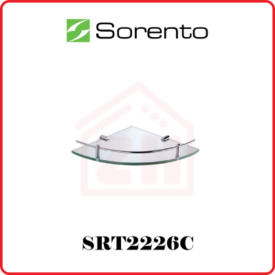 SORENTO S/Steel 304 Corner Glass Shelf SRT2226C