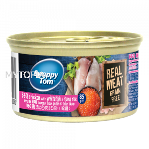 SNAPPY TOM BBQ CHICKEN WITH WHITEFISH & TUNA ROE 85G