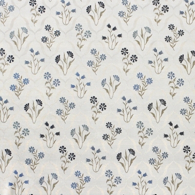 Kain Langsir Damask : Fleur Cornflower