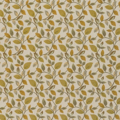 Fabric Curtain Damask : Vercelli Curtain Fabric Ochre