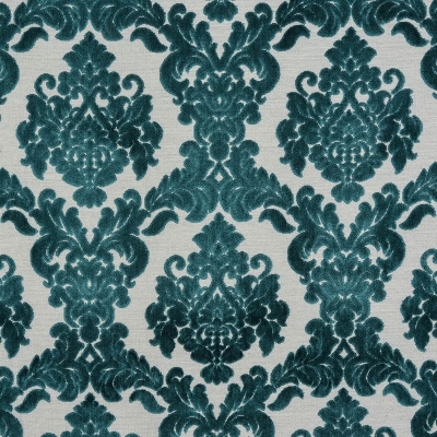 Kain Langsir Damask : Tuscania Teal