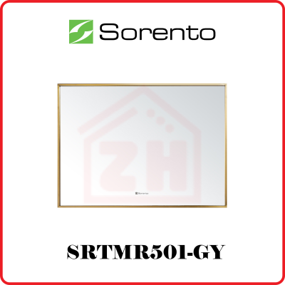 SORENTO Stainless Steel 304 Golden Yellow Finish Mirror SRTMR501-GY