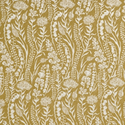 Floral Curtain Fabric : Turi Sunflower