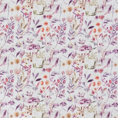 Floral Curtain Fabric : Winsford Berry