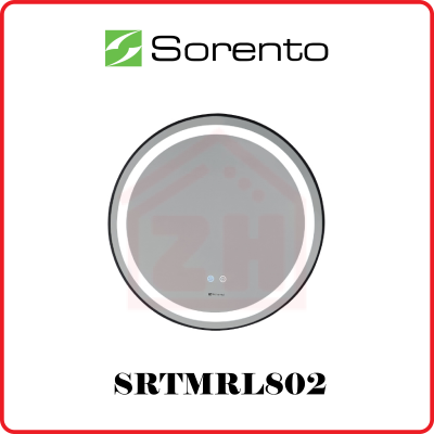 SORENTO Black Aluminum Frame LED Mirror SRTMRL802