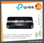 TP-LINK 4-port 10/100M Desktop Switch 24 10/100M RJ45 ports Plastic case TL-SF1024M