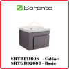 SORENTO S/S Basin Cabinet SRTBF11608 SORENTO STAINLESS STEEL BASIN CABINET BATHROOM FURNITURE BATHROOM