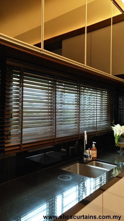 Real Wood Timber Blinds At Muar