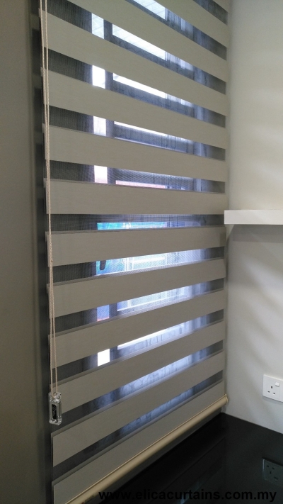 Korea Sunblock Blackout Material Zebra Blinds 