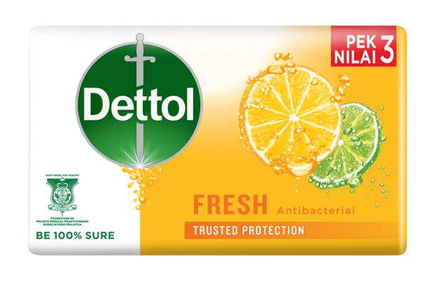 Dettol Bar Soap Fresh 65g 3s